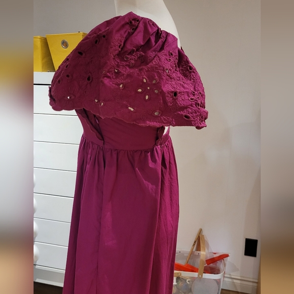 En Saison flutter puff sleeve maxi dress - Picture 4 of 7